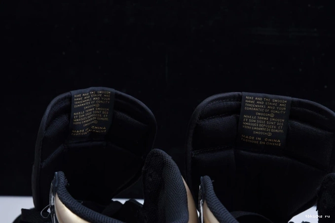 Reps TB JORDAN (2020) RETRO 555088-032 GOLD 1 HIGH AIR METALLIC BLACK 0705